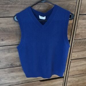 Aritzia Cashmere Vest M Blue